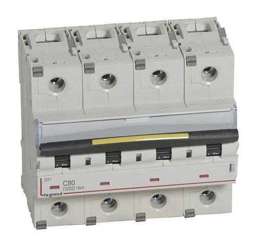 Автоматический выключатель Legrand DX³ 4P 80А (C) 16кА