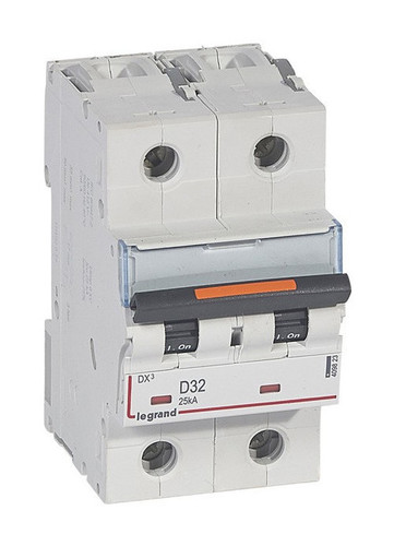 Автоматический выключатель Legrand DX³ 2P 32А (D) 25кА