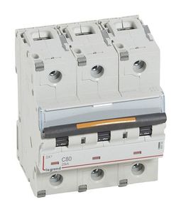 Автоматический выключатель DX³ 3P 80А (C) 25кА
