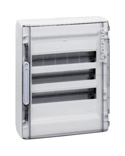 Распределительный шкаф XL³, 72 мод., IP40, навесной, пластик, прозрачная дверь, с клеммами