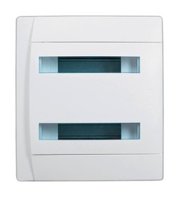 Распределительный шкаф Practibox 24 мод., IP40, встраиваемый, пластик, белая дверь