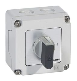 Переключатель - положение вкл//откл - PR 12 - 1П - 1 контакт - в коробке 76x76 мм