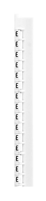 Маркер Memocab - ширина 2,3 мм - чёрная маркировка на белом фоне - заглавная буква E