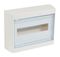 Распределительный шкаф Legrand Nedbox, 12 мод., IP40, навесной, пластик, прозрачная дверь, с клеммами